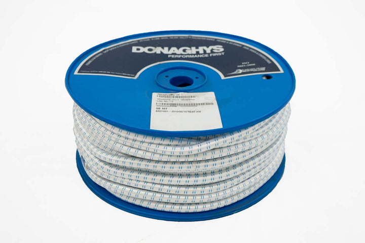 Donaghys 10mm x 50m - White/Blue FLK Shock Cord / Bungee Cord