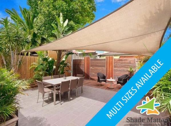 shadematters.com.au Home & Garden Sand Right Angle Triangle Shade Sail