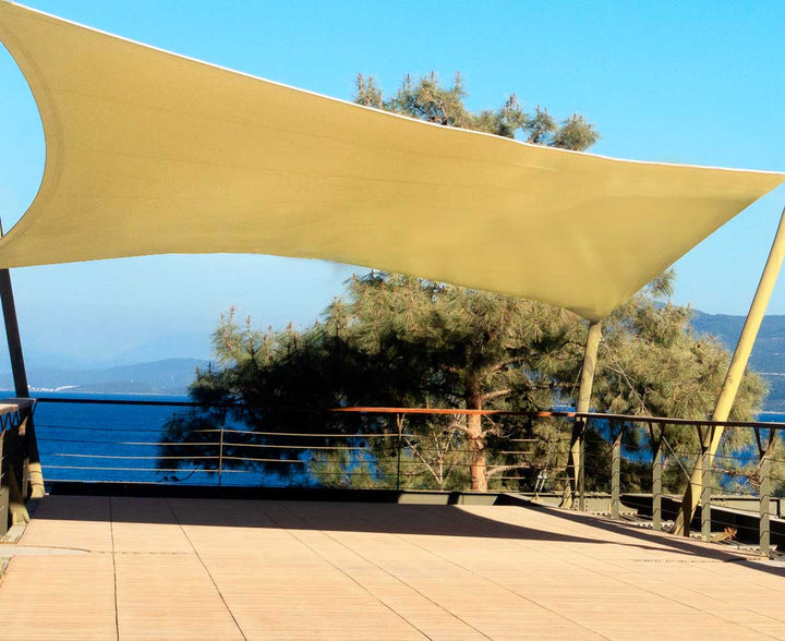 shadematters.com.au Home & Garden Sand Square Waterproof Shade Sail