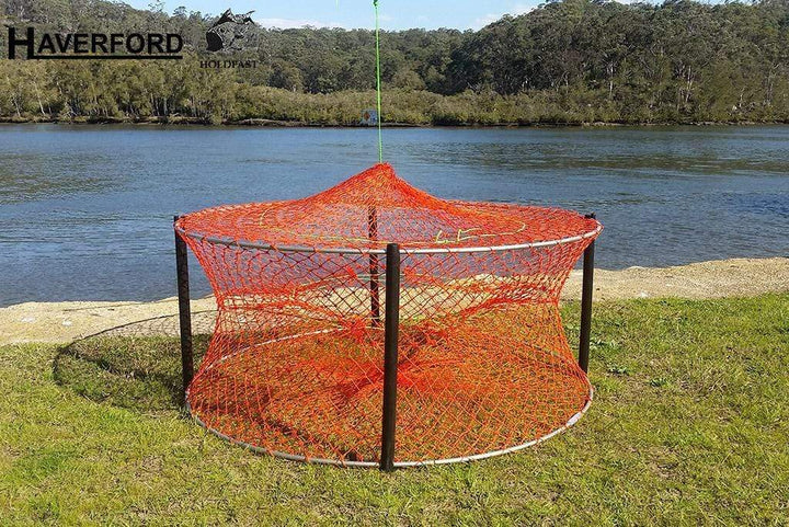 Holdfast Fishing Net 4 Entries Crab Trap: Replacement Netting Only
