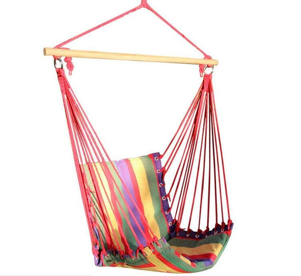 shadematters.com.au Hammocks Red Stripes Swing Chair with Bar