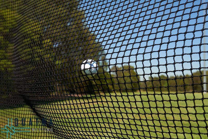 Quatra Sports Netting Heavy Duty Golf Impact Practice Net: 3m x 3m with Support Posts