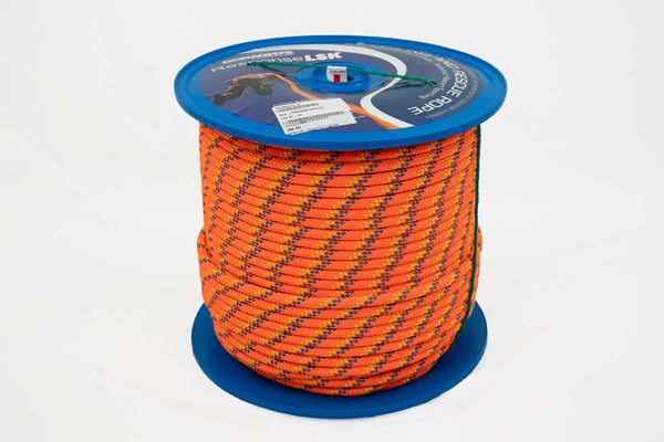 Rope Central 11mm x 200m FL Orange Blue/Yellow FLK Response LSK Static Safety Line
