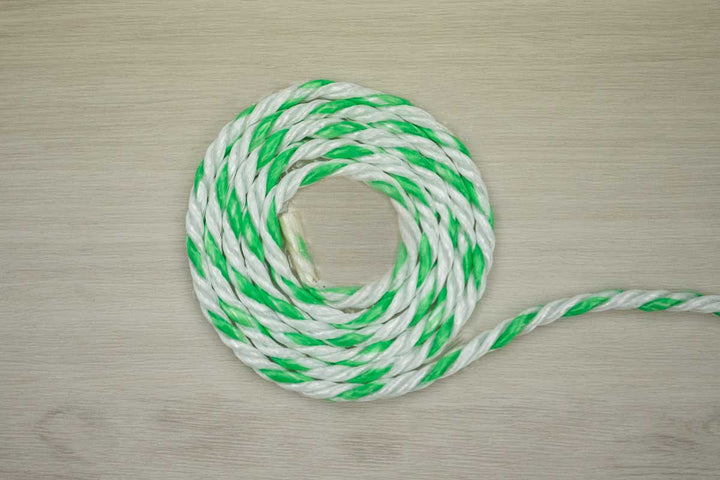 Rope Central 4mm (Natural/Green fleck) PP Kline (By-the-meter)
