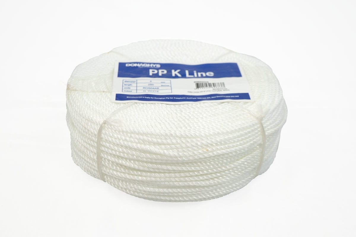 Rope Central 4mm x 250m (Natural no fleck) PP Kline