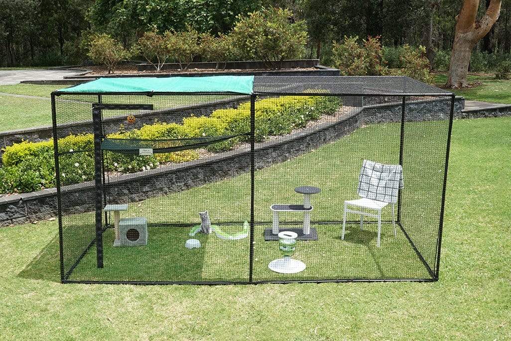 Catnets Cat Enclosure Double Size Free-Standing Wildlife Enclosure