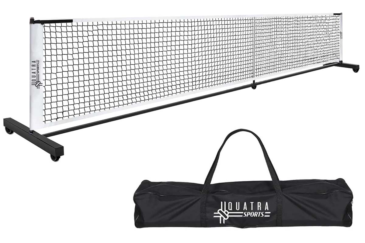 Haverford Deluxe Portable Pickleball Net with Wheels