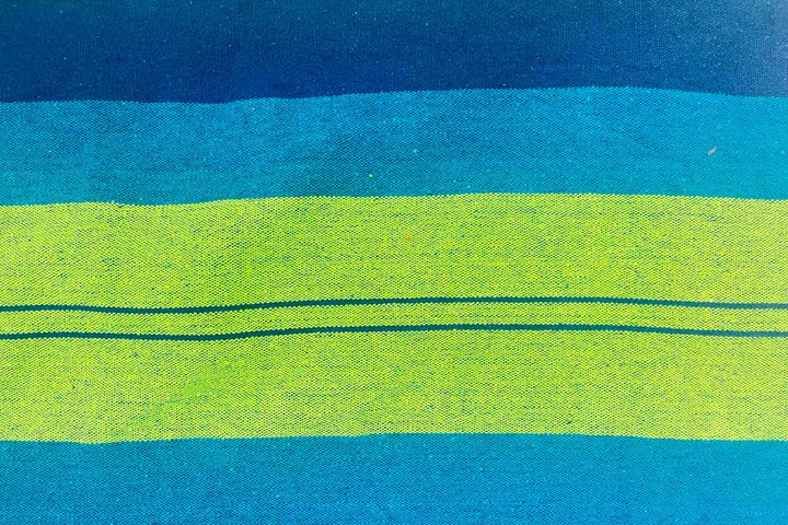 Shade Matters Hammocks Blue Stripes Swing Chair with Bar