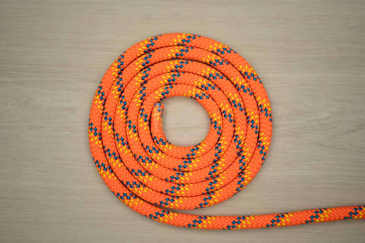 Rope Central Rope and Twine 11mm - FL Orange Blue/Yellow FLK Response LSK Static Safety Line (By-the-metre)