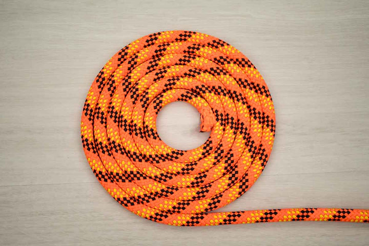 Rope Central Rope and Twine 13mm - FL Orange Black/Yellow FLK Response LSK Static Safety Line (By-the-metre)