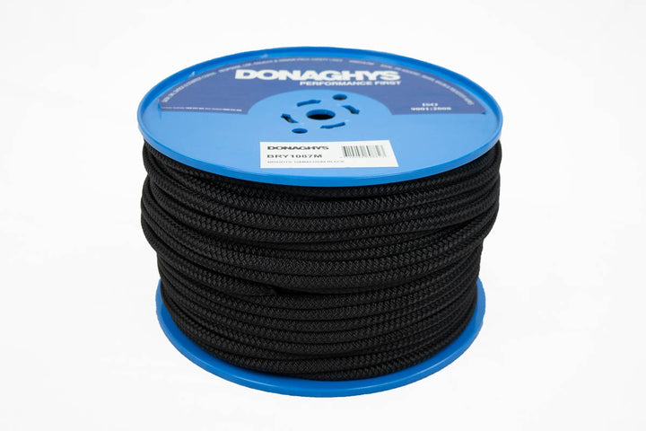 Rope Central Rope and Twine 5mm x 100m Black Double Braided Polyester Rope