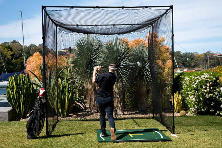 Quatra Sports Cages Golf Practice Cage 3m x 3m Steel Frame
