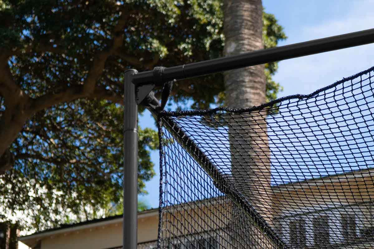 Golf Practice Cage 3m x 3m – Haverford Practice golf cage black weather treated