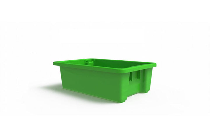 0 Storage Crates Green Plastic Tubs 645mm x 413mm x 210mm
