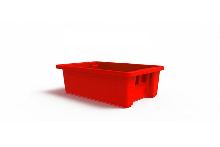 0 Storage Crates Red Plastic Tubs 645mm x 413mm x 210mm