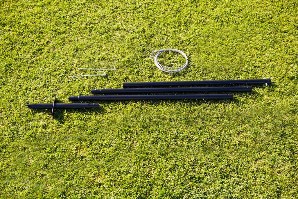 Quatra Sports Support Post 3m Support Post With Turf Ground Spike (Single Post)