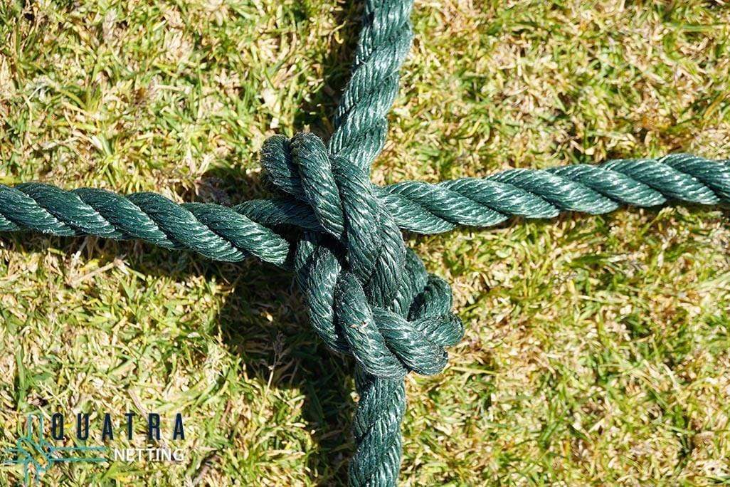 Quatra Cargo Net Climbing Cargo Net: 6m x 6m : 250mm Mesh / GREEN