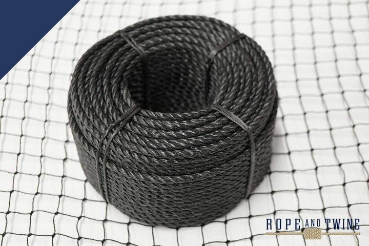 Rope & Twine Rope and Twine 5mm X 50m PP Black Rope (Medium Laid)