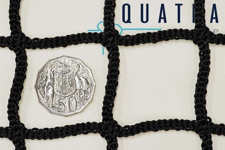 Quatra Safety Netting 10m x 4m : Knotless Polyester 50mm 240Ply / 5.0mm