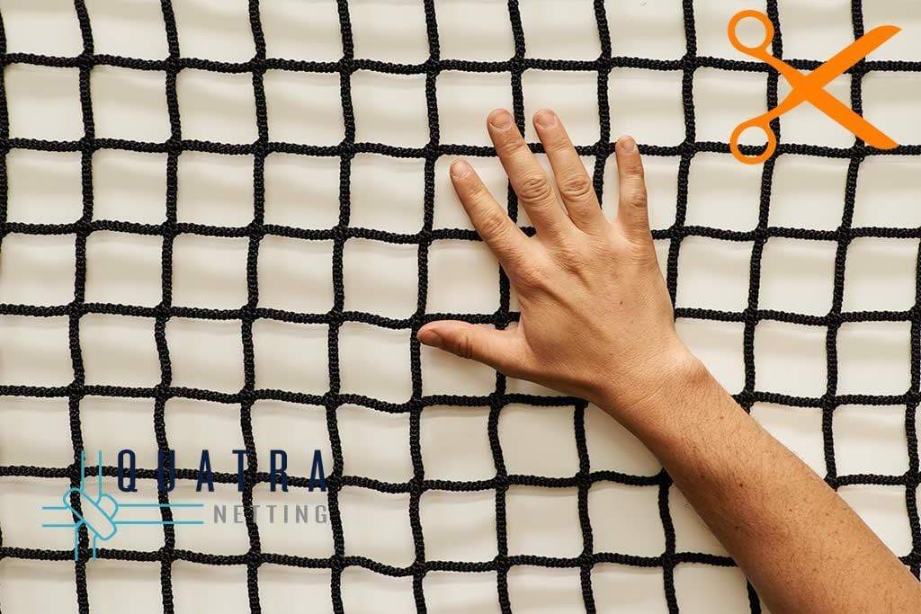 Quatra Safety Netting Safety Net by-the-metre: Knotless Polyester 50mm 240Ply / 5.0mm
