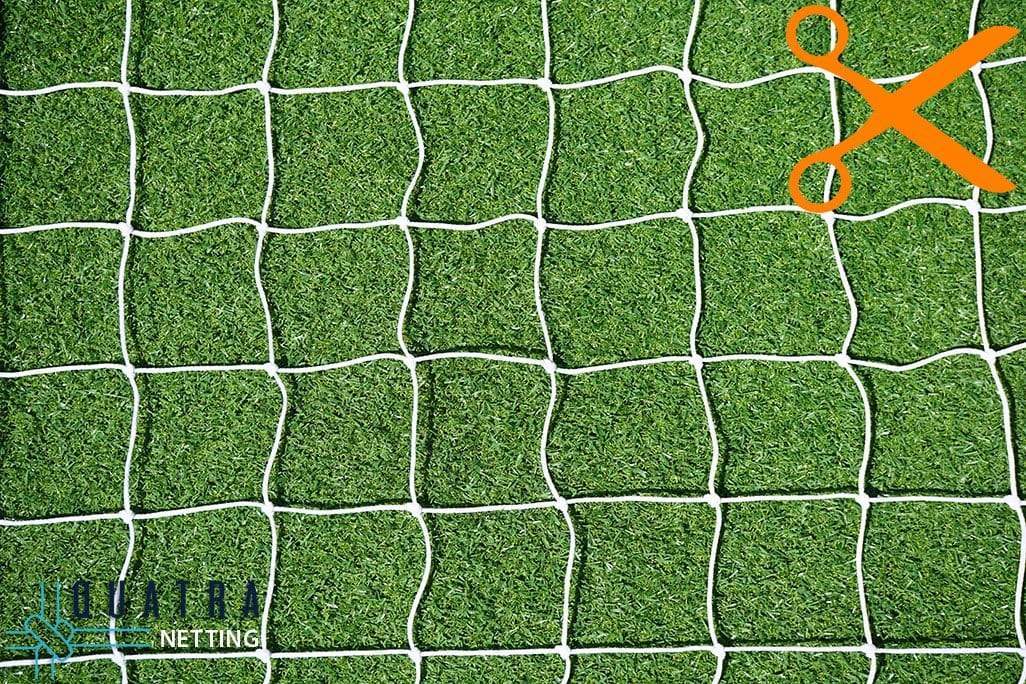 Quatra Sports Netting 10m BY-THE-METRE: White 100mm SQ / 3mm Diameter Drone Netting