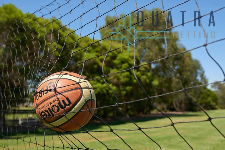 Quatra Sports Netting Black / 5m Soccer Netting by-the-metre: 5m Wide - Black
