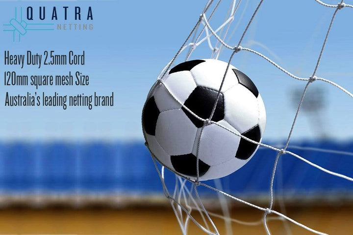 Quatra Sports Netting Junior (Mid Size) Soccer Nets 5.1m x 2.1m