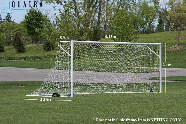 Quatra Sports Netting Junior (Mid Size) Soccer Nets 5.1m x 2.1m