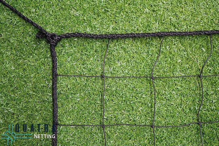 Quatra Sports Netting Soccer Barrier Netting - 100mm sq with 6mm Rope Border (Multiple Sizes)