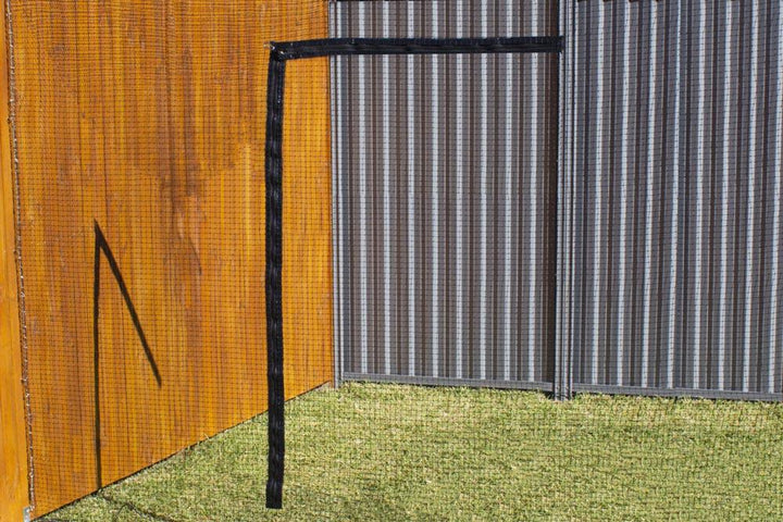 Haverford Stainless Steel Complete Wall Net with F-Zipper (3.5m x 3.5m Netting) - Black