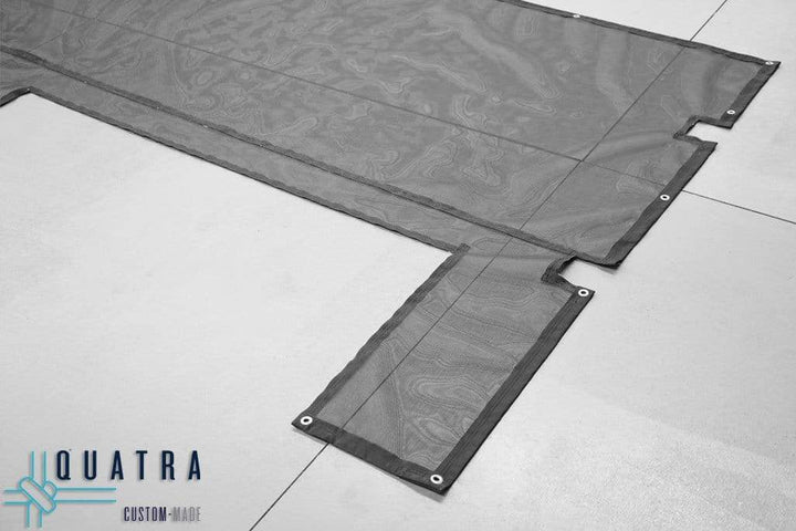 Quatra Ute Netting Custom Size Mesh-Guard Net W/- Webbing , Eyelets, Bungee & Clips (Max 2.8m L x 2.8m W)