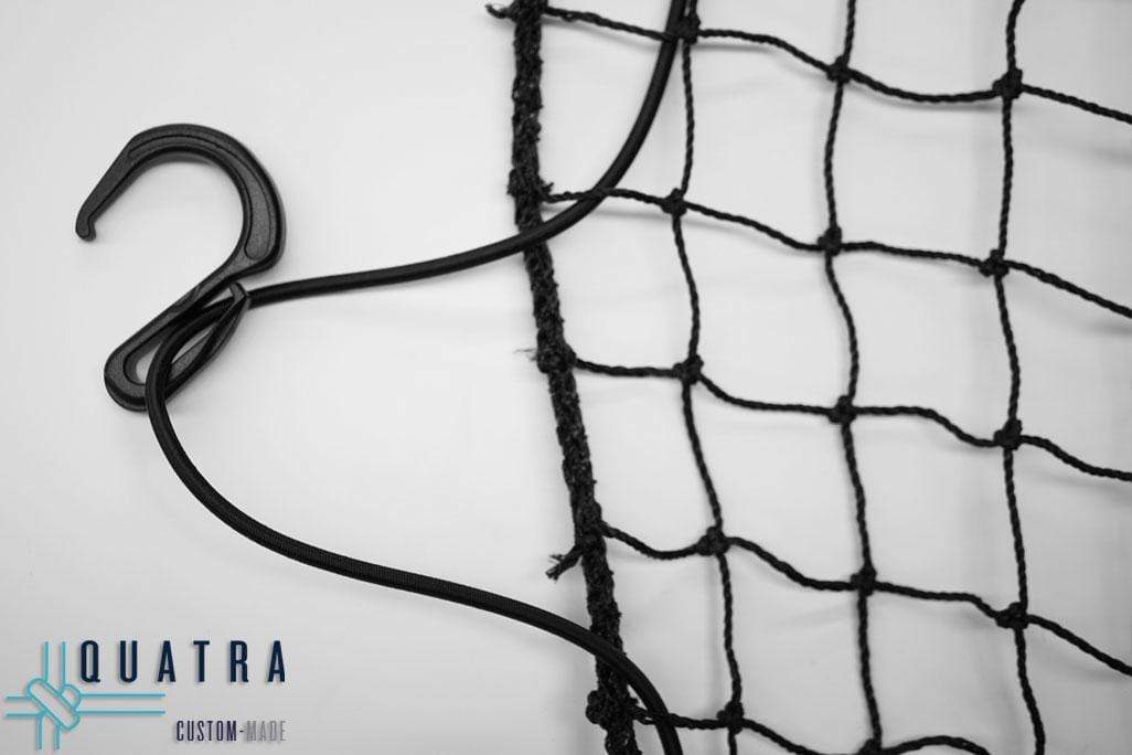 Quatra Ute Netting Normal Square or Rectangle Custom Size net W/-Rope Edge, Bungee Cord and Clips (Max 1.8m L x 1.8m W)